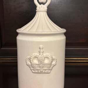 Blue sky White Kitchen Canister